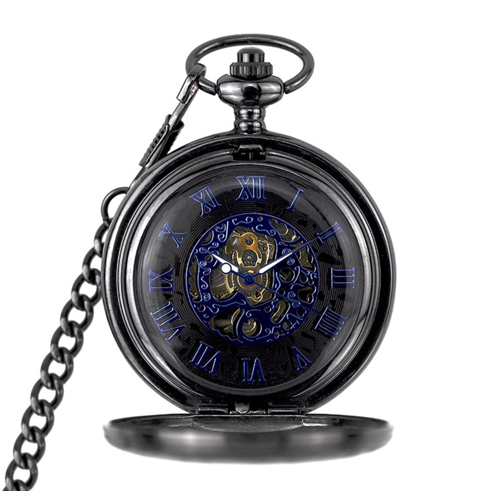 Amazon | ヴィンテージ懐中時計、機械式ローマ数字 96 ダイヤル